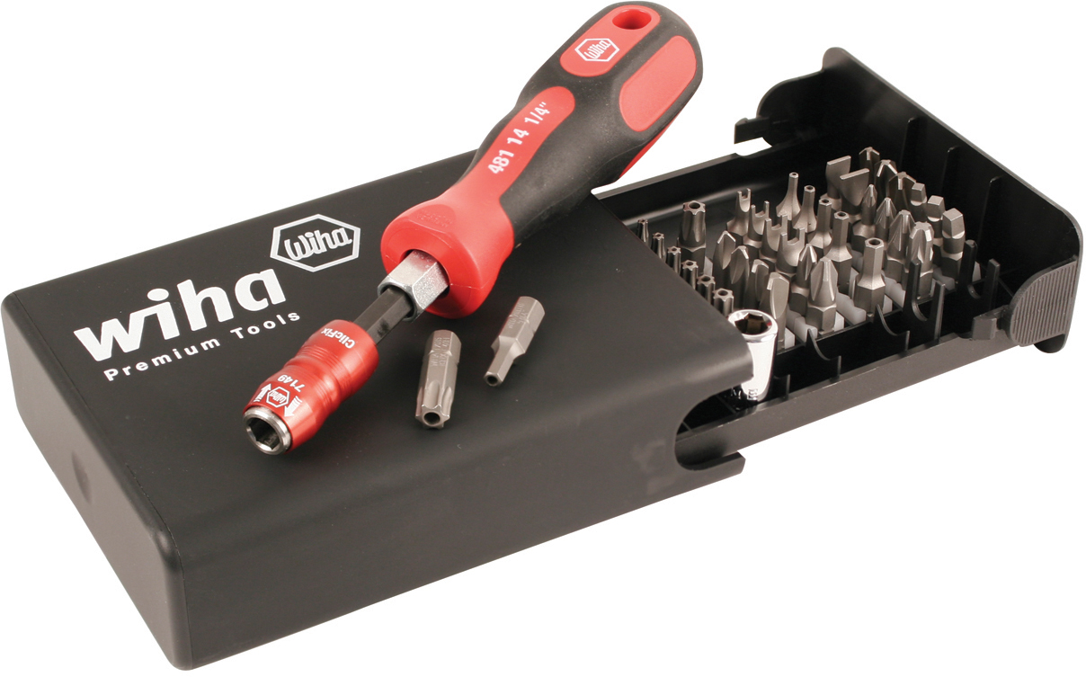Wiha 71991 Security Bits Collector with Clicfix Bit Holder 39 PC Set