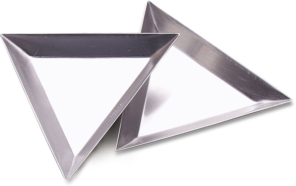 Triangle Sorting Trays - 3.25 Inch Aluminum Organizer For Beads & Crafts (3 Pack)